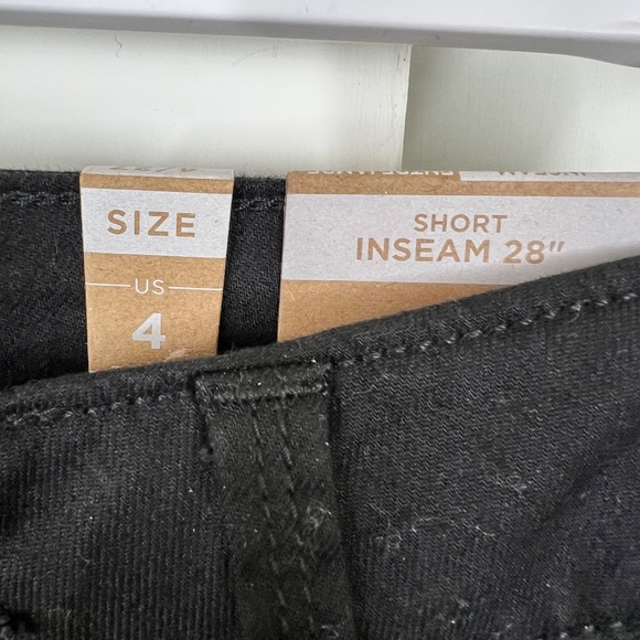 Prana Oday (yay!) Jean 4/27 28" inseam NWT Black Out, straight leg Sustainable - Picture 10 of 13